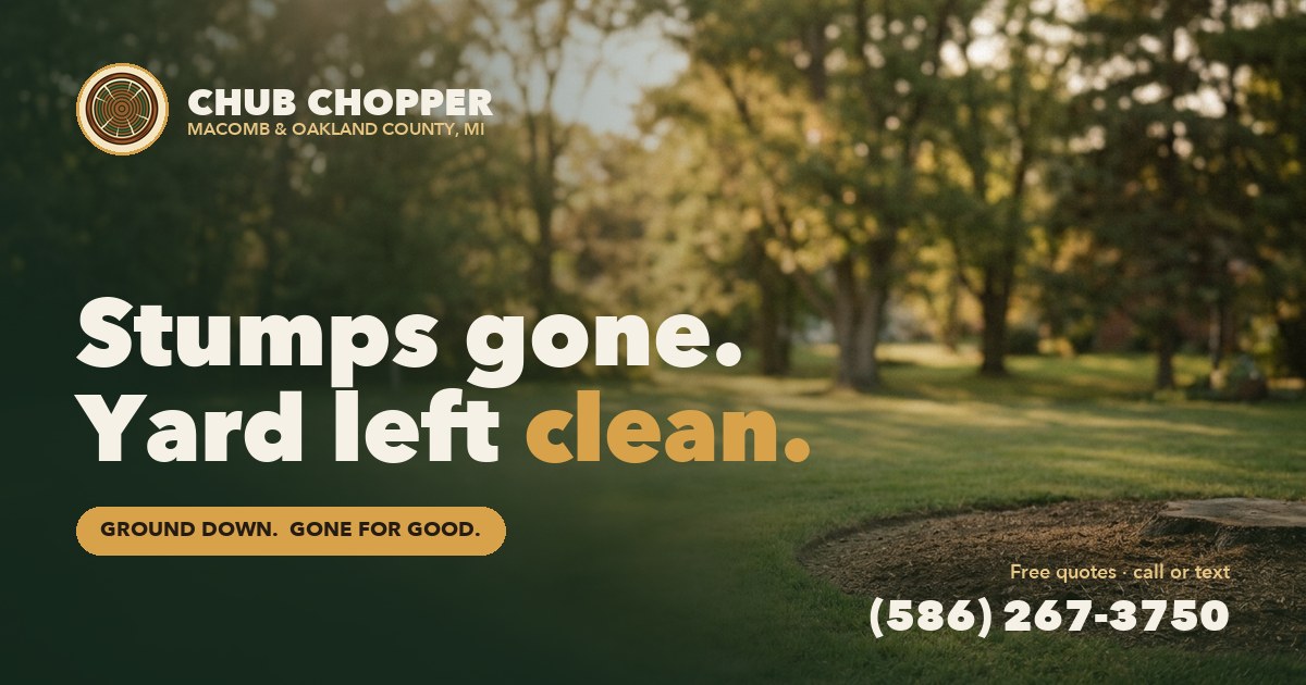 Chub Chopper stump grinding website